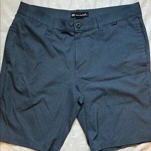 Travis Mathew Navy Flat Front Shorts